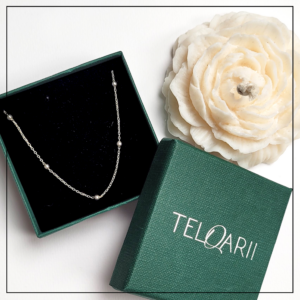 Lancuszek srebrny z kuleczkami