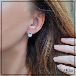 kolczyki srebrne oko proroka zatrzask