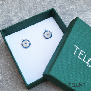 kolczyki srebrne oko proroka zatrzask