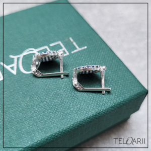 kolczyki srebrne oko proroka zatrzask