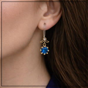 ORİENTALNY KOMPLET KWIATEK AKWAMARYN