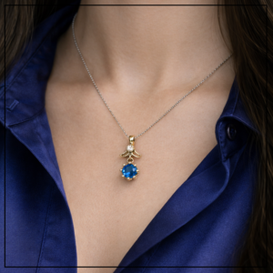 ORİENTALNY KOMPLET KWIATEK AKWAMARYN