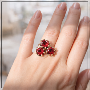 ORİENTALNY KOMPLET KWIATEK granat