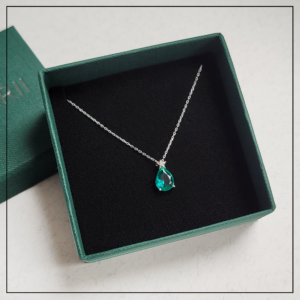 naszyjnik lezka turkusowy