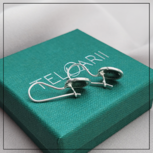 kolczyki hasyr czarne mandala male