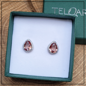 kolczyki kropla sultanit silver    