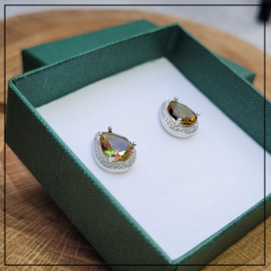 kolczyki kropla sultanit silver     