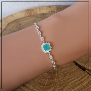 bransoletka turkusowy turmalin