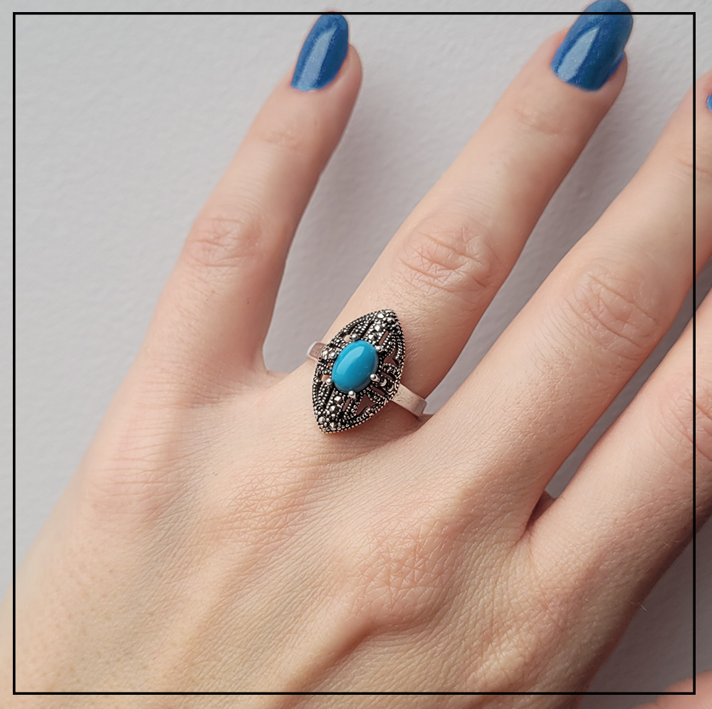 pierscionek turkus markazyty 3 pierscionek turkus markazyty 3