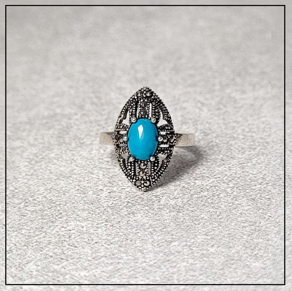 pierscionek turkus markazyty 3 pierscionek turkus markazyty 3