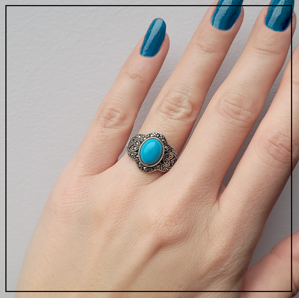 pierscionek turkus markazyty 5 pierscionek turkus markazyty 5