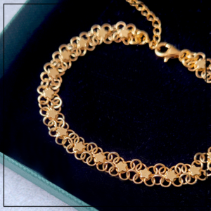 bransoletka telkari pozlacana