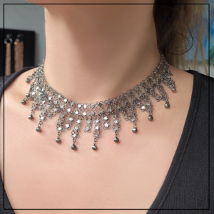 naszyjnik telkari gwiazdki oksydowany