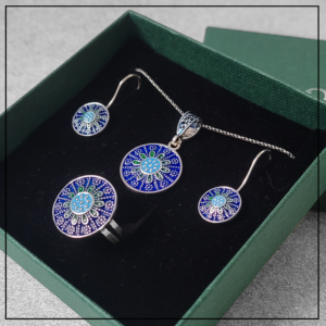 turecki komplet mardin hasyr niebieski duzy