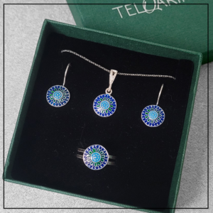 turecki komplet mardin hasyr niebieski maly