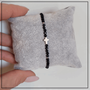 bransoletka srebrny krzyzyk noc kairu