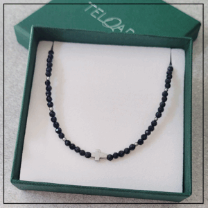 naszyjnik srebrny krzyzyk noc kairu