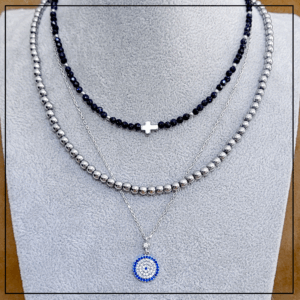 naszyjnik srebrny krzyzyk noc kairu