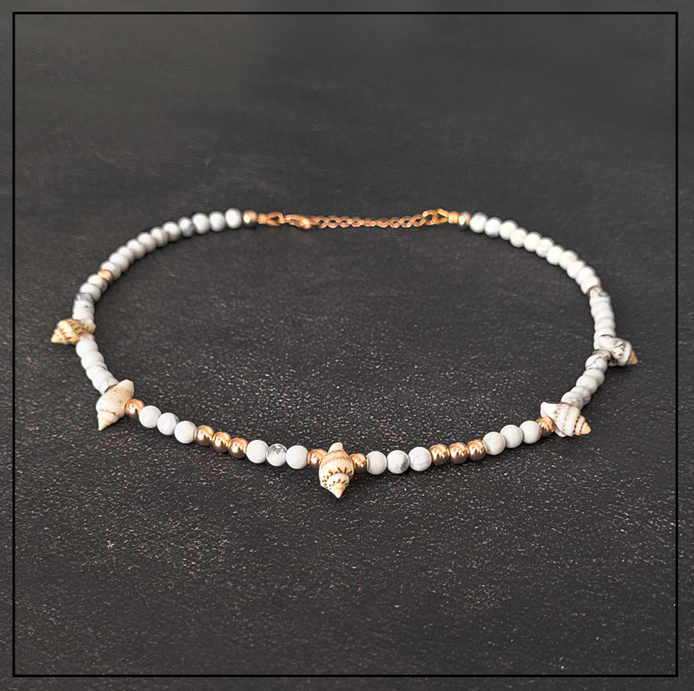 naszyjnik z muszelkami kamienie naturalne naszyjnik z muszelkami kamienie naturalne