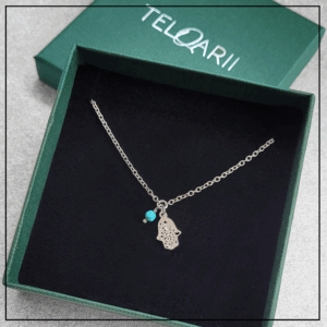 bransoletka na noge chamsa srebro