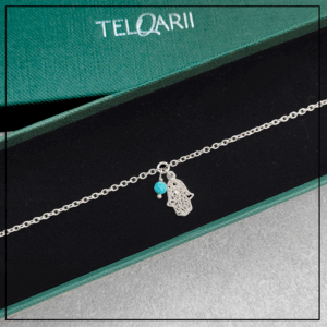 bransoletka na noge chamsa srebro