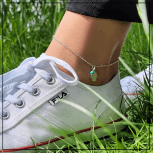 bransoletka na noge chamsa srebro