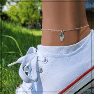 bransoletka na noge chamsa srebro