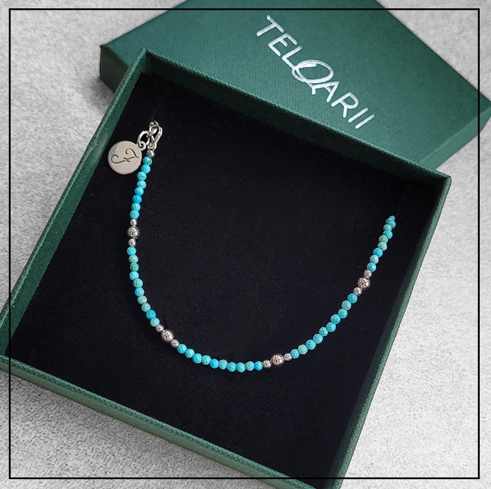 bransoletka na noge magnezyt srebro bransoletka na noge magnezyt srebro