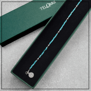 bransoletka na noge magnezyt srebro