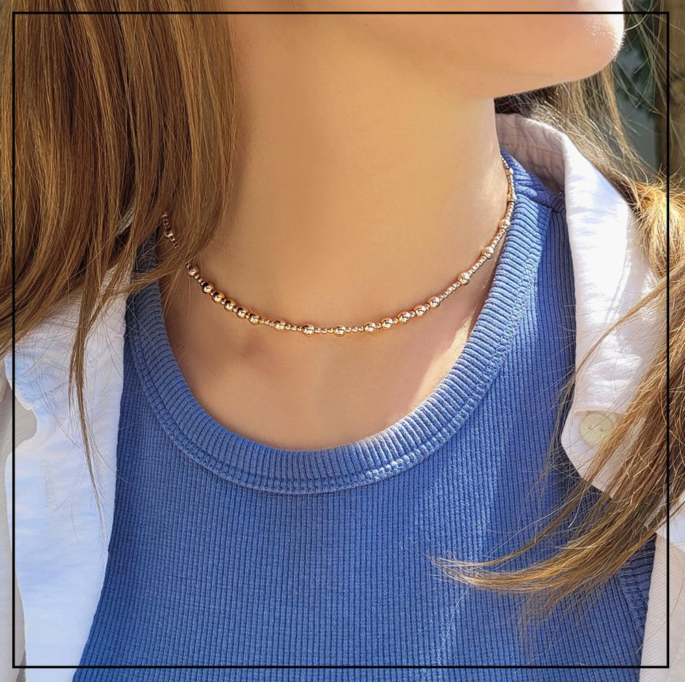 naszyjnik rose kuleczki kamienie naturalne naszyjnik rose kuleczki kamienie naturalne