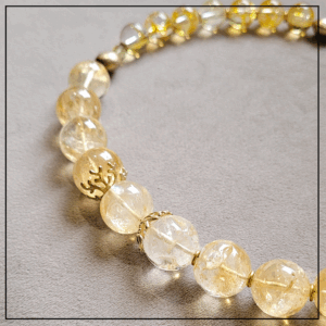 Komplet z cytrynu i kwarcu srebro 925 gold