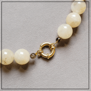 Komplet z jadeitu i kwarcu srebro 925 gold