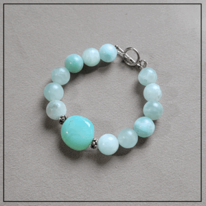 bransoletka jadeit mietowy srebro925