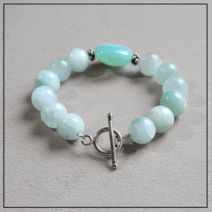 bransoletka jadeit mietowy srebro925