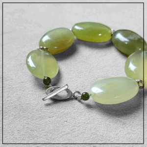 bransoletka jadeit srebro925