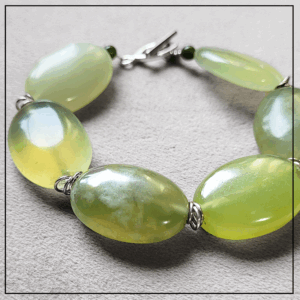 bransoletka jadeit srebro925