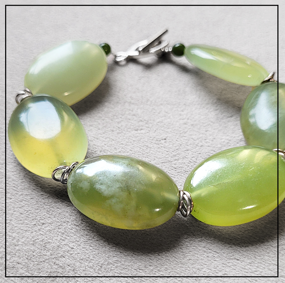 bransoletka jadeit srebro925 bransoletka jadeit srebro925