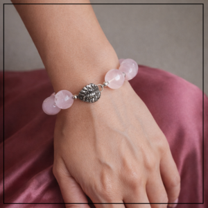 bransoletka z kwarcu perelki +