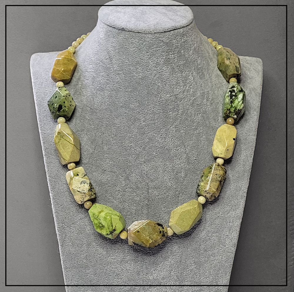 naszyjnik z zoltego turkusu naszyjnik z zoltego turkusu