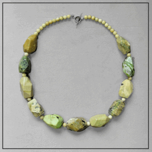 naszyjnik z zoltego turkusu