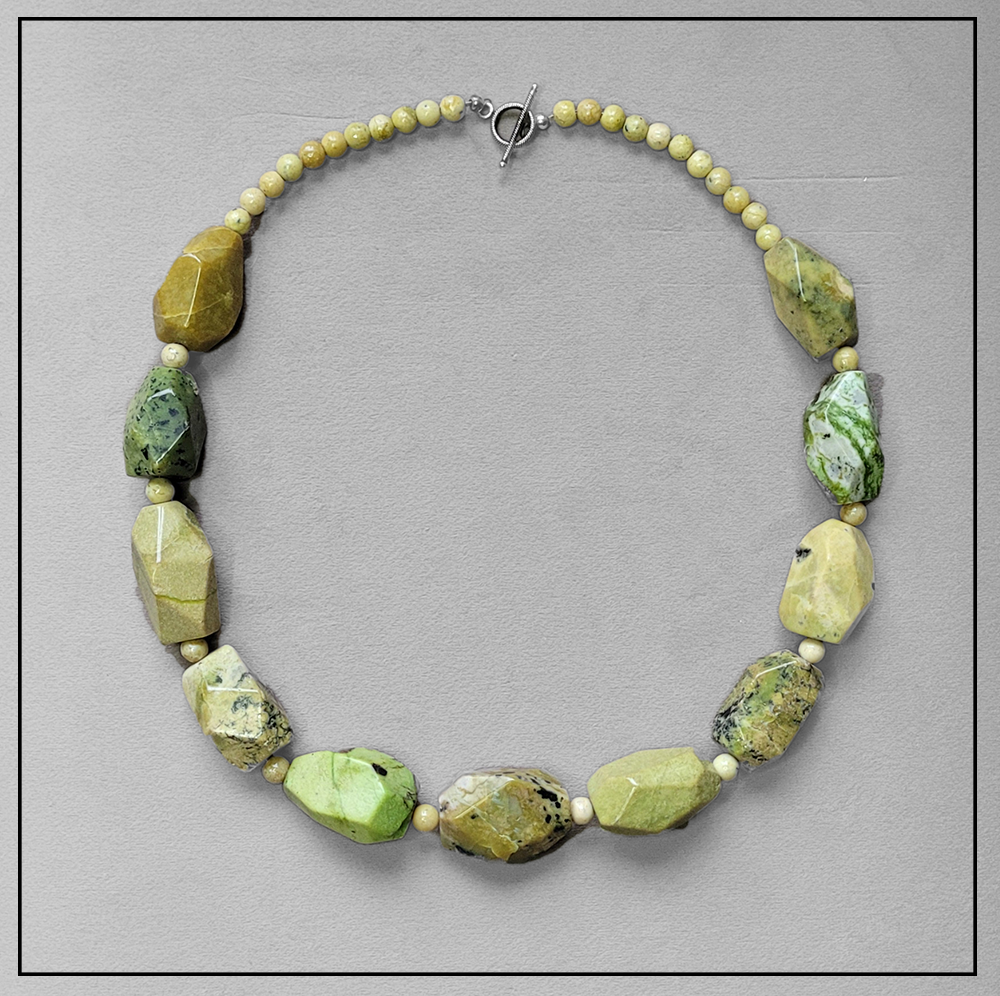 naszyjnik z zoltego turkusu naszyjnik z zoltego turkusu